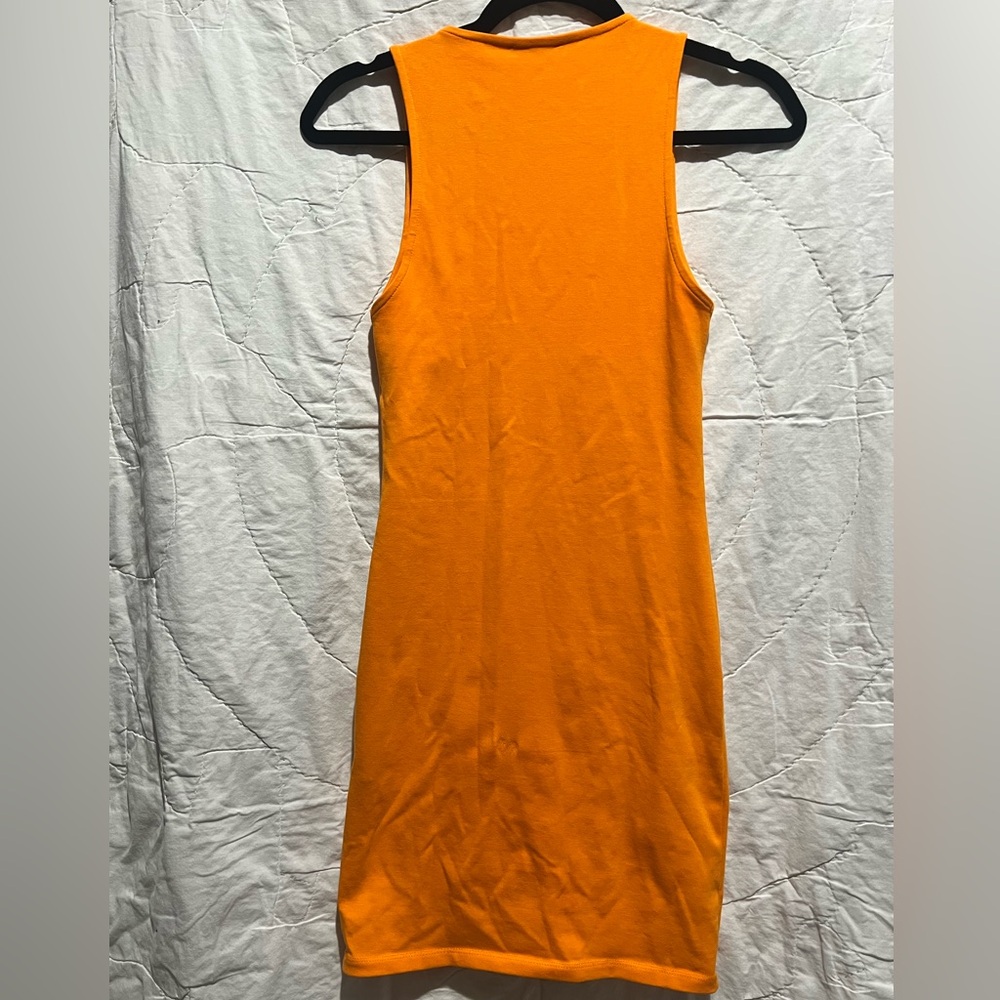 Zara’s Mini Sleeveless Orange Dress Sz:Medium - Picture 5 of 10